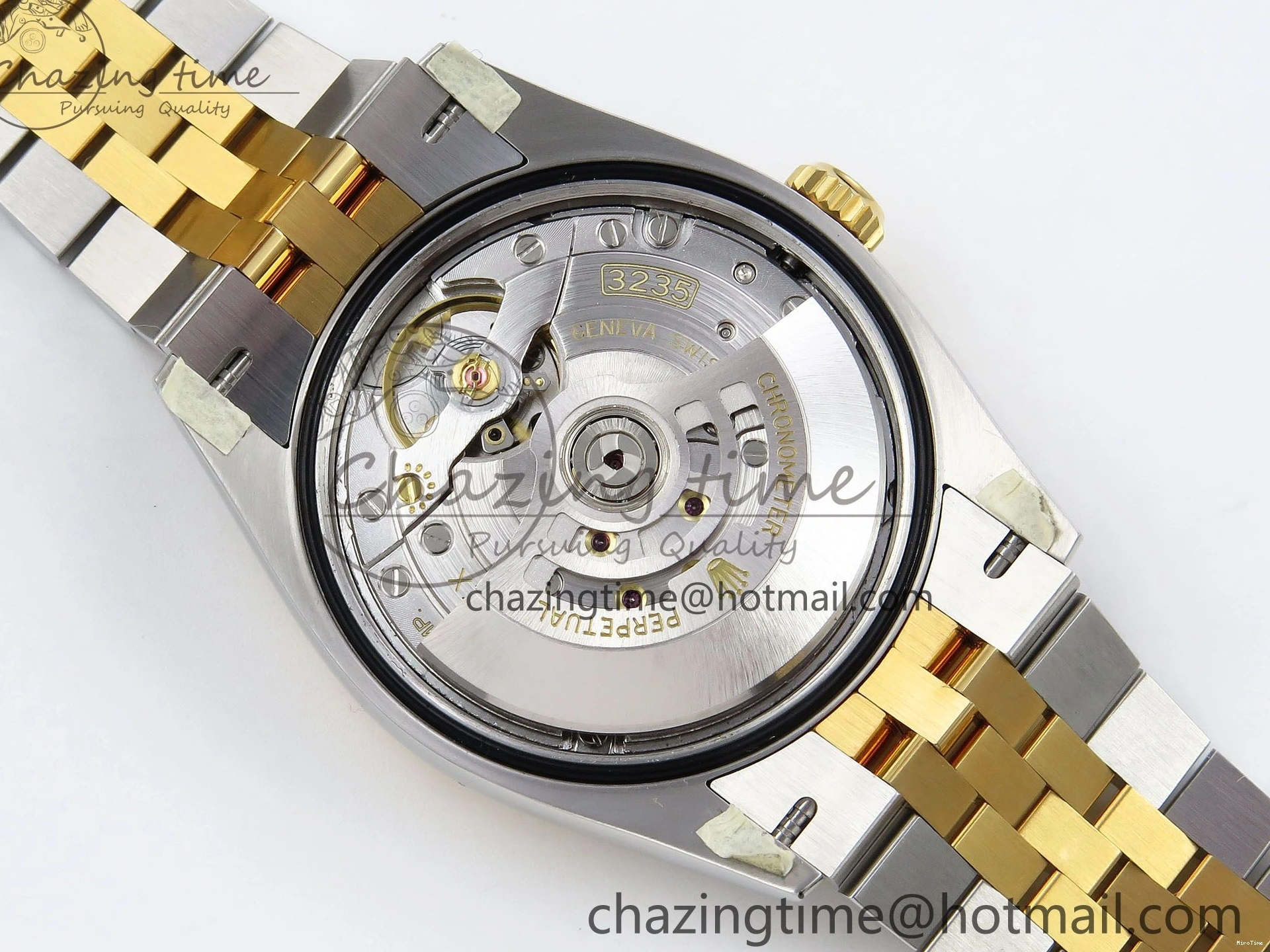 MiroTime 0112 DateJust 36 126233 Clean 1:1 Best Edition 904L Steel YG Textured Stick Dial on SS YG Jubilee Bracelet VR Trendy 1494